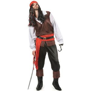 Atosa - 98194 – kostuum – kostuum voor heren, piraat, Caribisch gebied, volwassenen, maat 3