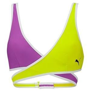 PUMA korte bikinitop voor Dames, Paars, Maat XS