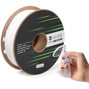 SainSmart High Flowability Solid Color TPU Filament 1,75 mm voor hoge snelheid afdrukken 500 mm/s, 1 kg, wit