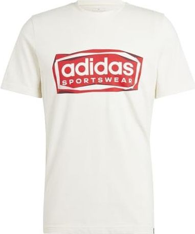 adidas Heren Folded Sportswear Graphic Tee, NON-DYED, L Tall