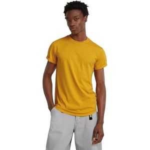 G-Star Raw Lash T-shirt heren T-Shirt, geel (Dk Spice Gd D16396-2653-g473), XXL