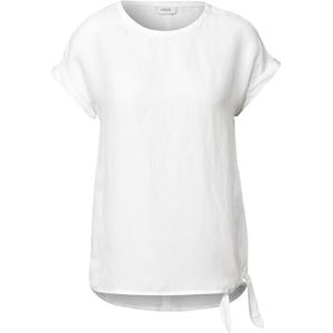 Cecil Linen_LI/CV Solid Knot Blouse Wit XL, wit, XL