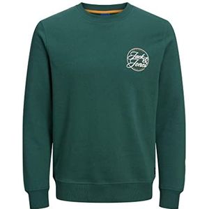 JACK & JONES Sweatshirt JORTRUCE Sweat Crew Neck FST, Trekking green., XL