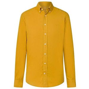 Hackett London Heren GMT Dye Ox Shirt, 097ochre Yellow, S