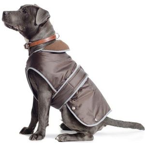 Ancol Muddy Paws All Weather Stormguard Coat Chocolade. Maat Large (lengte 50cm, tot 79cm singel)