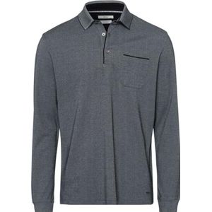 BRAX Style Pharell Easy Care Interlock-poloshirt voor heren, met exclusieve details, zwart, 5XL