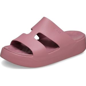 Crocs Dames Getaway Platform H-Strap sandaal, Cassis, 41/42 EU