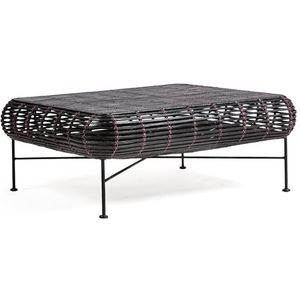 Mesa Centro 76 x 91 x 35 cm, metaal, zwart/paars