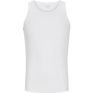 Jack & Jones Jorretiro Pointal Rib Tank Top Se25, wit (bright white), XL
