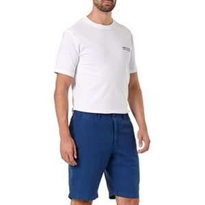 Hackett London Piquet-bermuda voor heren, Blauw (Estate Blue), 44