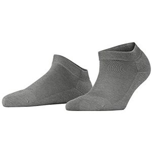 FALKE Dames Korte Sokken ClimaWool W SN Wol Lyocell Kort Eenkleurig 1 Paar, Grijs (Light Grey Melange 3216), 37-38