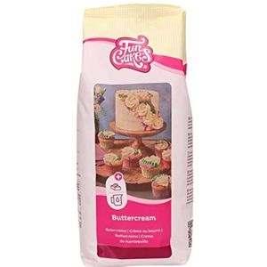 FunCakes Mix Voor Botercrème: Romig, Perfect Voor Taartdecoratie, Vullen En Afsmeren Van Taart, Topping Op Cupcakes, Halal 1 Kg