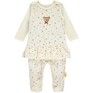 Steiff Babymeisjes set rompers + T-shirt lange mouwen ondergoed, Winter White, 86 cm