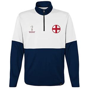 FIFA Officiële Fifa Wereldbeker voor heren 2022 1/4 Zip Pull Over - England Quarter Zip Pull Over (pak van 1)