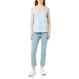 ONLY Damestop, gestreept, Chambray Blauw/Aop: Lone Bloem, 46