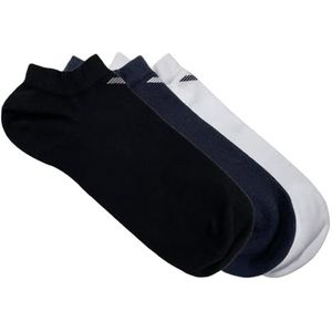 Emporio Armani Heren 3-pack In-Shoe Socks, multicolor, Small/Medium