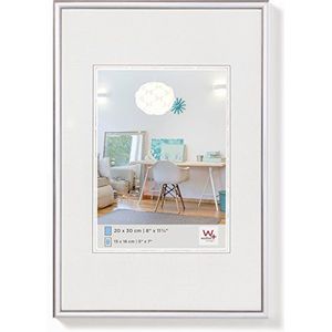 walther design fotolijst zilver 18 x 24 cm New Lifestyle Kunststof Fotolijst KV824S