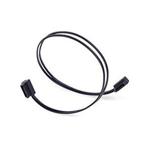 SilverStone SST-CP11-300 - SATA III 6 Gbps kabel, ultradun, 90° schuine aansluitingen, 30 cm, zwart