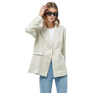 Minus Auguste Linnen Blazer | Beige Blazer voor Dames | Lente Dames Pakken & Blazers | Maat 6