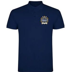 AMERICAN COLLEGE USA Poloshirts Sport Ademend Gedrukt Kleding Unisex Mannen en Vrouwen Casual Model ACPLW5 Navy XL, Blauw, XL