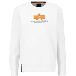 Alpha Industries - Basic Rubber - Sweatshirt - Katoen - Ronde Hals, Zonder Capuchon