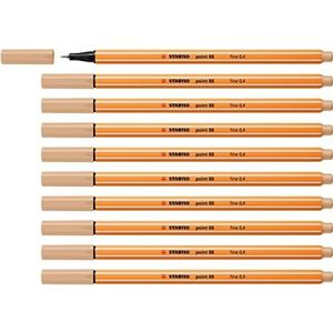 Fineliner - STABILO point 88-10 stuks - nude