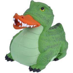 Wild Republic Rubber Duck Krokodil, rubberen eend, badgeschenken voor kinderen, piepeendjes, badspeelgoed voor baby's, grappig rubberen eend, badeend om te verzamelen, 10 cm