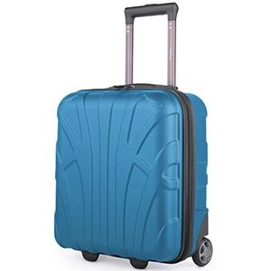 suitline - Kleine koffer, 45 x 36 x 20 cm, Easyjet handbagage, handbagage, trolley, licht, 30 liter, ABS harde schaal, cyaanblauw, cyaan, 45 cm, Underseat handbagage, 45 cm, cabinekoffer geschikt voor