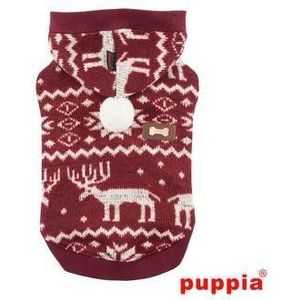 Puppia PAQD-TS1456 Cupid, Sweater, XL, donkerrood