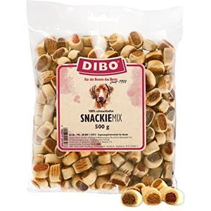 Snackie-mix, 500 g zak, gebak als gezonde, natuurlijke voeding voor honden van DIBO, hondenvoer, barf, B.A.R.F., lekkernijen, hondenkoekjes