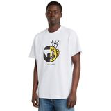 G-STAR RAW Heren Face Cartoon Loose R T T-shirt, Wit Wit D25701 C336 110, M