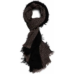 Replay Dames AW9302 sjaal, 1641 zwart + zand, UNIC, 1641 zwart + zand, Eén Maat