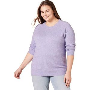 Amazon Essentials Dames Classic-Fit Soft Touch Lange Mouw Crewneck Trui, Lavendel, XL