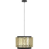 EGLO Sandbach Hanglamp - E27 - Ø 42 cm - Zwart/Goud - Japandi