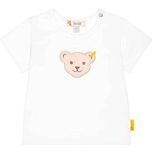 Steiff T-shirt met korte mouwen, helder wit, regular voor baby's, Helder wit, Regular