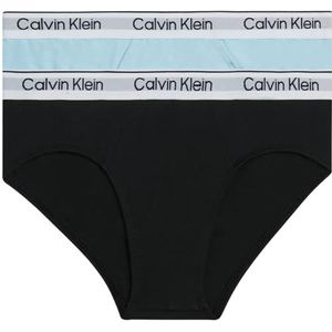 Calvin Klein Boy's 2Pk Brief, Powdersky/Pvhblack, 10-12, Powdersky/Pvhblack, 10-12 jaar