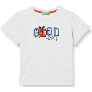 United Colors of Benetton T-shirt 3096G1098, lichtgrijs 506, YS kinderen, lichtgrijs 506