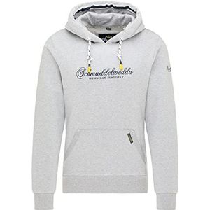 yuka Heren Hoodie 36613759-YU01, lichtgrijs melange, M, lichtgrijs, gemêleerd, M