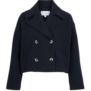 Vila - Kamina - Jas - V-hals - Lange Mouwen - Dubbele Rij Knopen