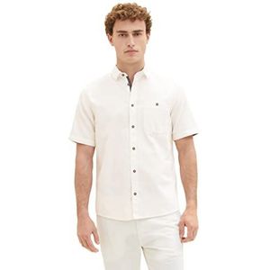 TOM TAILOR Heren 1036213 hemd, 10338-Soft Light Beige, XXL, 10338 - Zacht Licht Beige, XXL