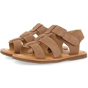 GIOSEPPO Sandalen van leer voor kinderen, Anaco, Taupe, 22 EU