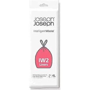 Joseph Joseph 30007 Intelligent Afvalzakken IW2 4L, Wit, 50 Stuk