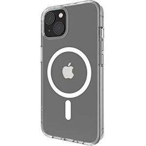 Belkin MSA005btCL MagSafe-compatible iPhone 13 -hoesje met antimicrobiële coating,UV-lichtbestendige materialen, ingebouwde magneten en opstaande rand/bumper ter bescherming van de camera -Transparant