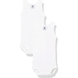 Petit Bateau Body (2 stuks) voor jongens, Wit, 3 Jaren