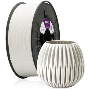 WINKLE PLA 850 filament, gletsjerwit, 3D-printerfilament, PLA 850, 2,85 mm, 1 kg, PLA 850 wit, Ingeo PLA | bestand tegen hoge temperaturen, rol 1 kg