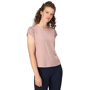 Regatta Dames Limonite VI ademend sneldrogend T-shirt, Dusky Rose, 38