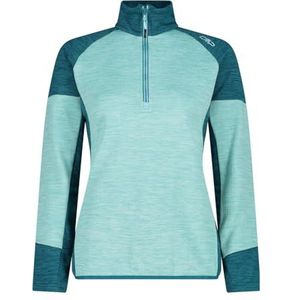 CMP - Dames Fleece Shirt Grid Tech, Aqua, 42, Groen, 36 NL