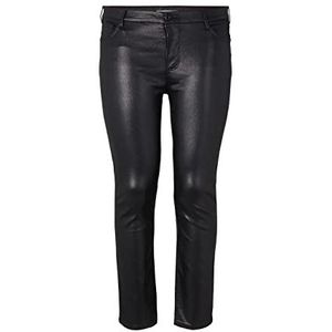 TOM TAILOR Dames Plussize Alexa Slim Jeans Coated 1035102, 14482 - Deep Black, 46 Grote maten