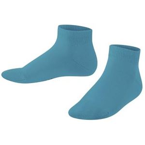 FALKE Uniseks-kind Korte sokken Family K SN Duurzaam Katoen Kort eenkleurig 1 Paar, Blauw (Scuba Blue 6481) nieuw - milieuvriendelijk, 39-42