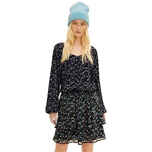 TOM TAILOR Denim Dames Shirt met lange mouwen en ballonmouwen 1034843, 30708 - Sparkling Dots Print, L